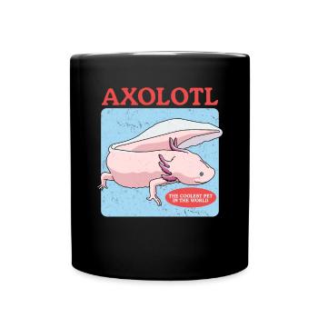 Axolotl Amphibiens à queue Axolotls Cadeau - Mug uni - noir - Devant
