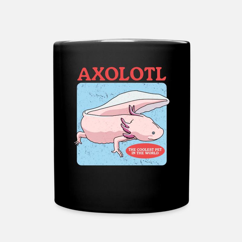 Axolotl Amphibien Schwanzlurch Axolotls Geschenk - Tasse einfarbig - Schwarz