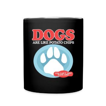 Dogs Dog Owner Dog Lovers Gift - Full Colour Mug - black - Front