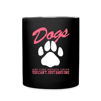Dogs Dog Lovers Dog Owners Gift - Full Colour Mug - black - Front
