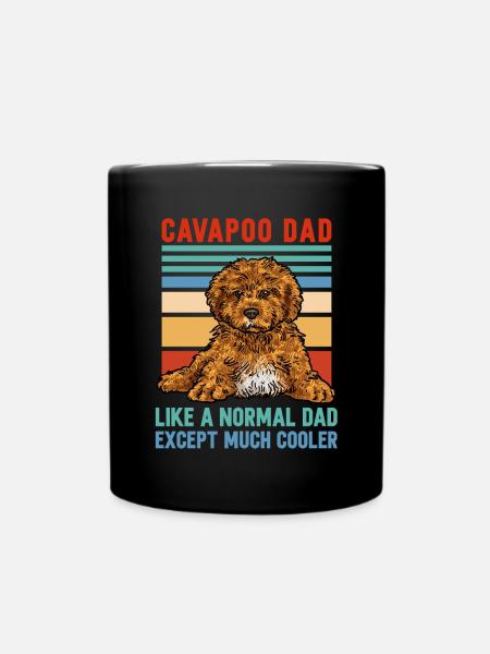 Cavapoo Cavoodle Capoodle Hund - Tasse einfarbig - Schwarz