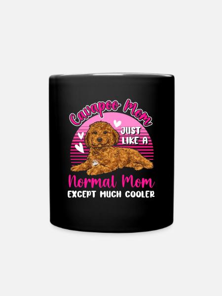Cavapoo Cavoodle Capoodle Hund - Tasse einfarbig - Schwarz