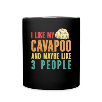 Cavapoo Cavoodle Capoodle Chien - Mug uni - noir - Devant