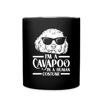 Cavapoo Cavoodle Capoodle Chien - Mug uni - noir - Devant