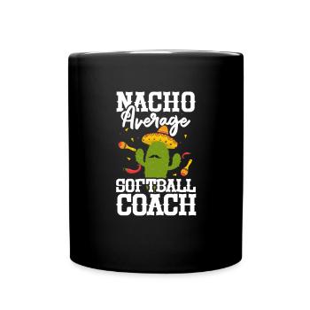 Joueur de softball Baseball Sport Pitcher Cadeau - Mug uni - noir - Devant