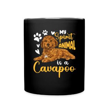 Cavapoo Cavoodle Capoodle Chien - Mug uni - noir - Devant