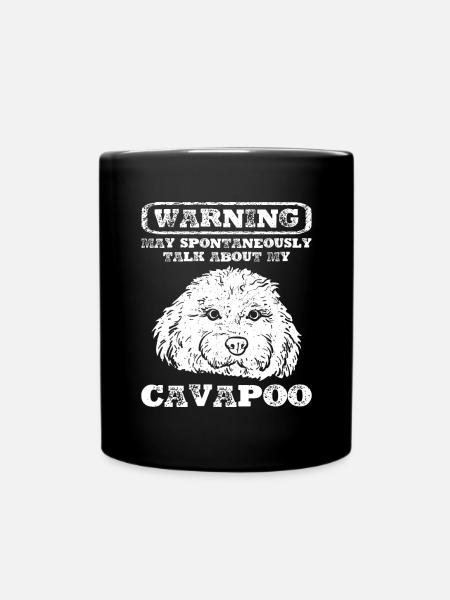 Cavapoo Cavoodle Capoodle Hund - Tasse einfarbig - Schwarz