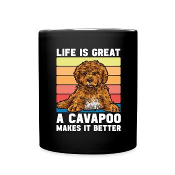 Cavapoo Cavoodle Capoodle Chien - Mug uni - noir - Devant