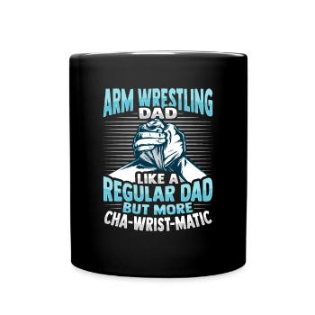 Conception de lutte à main tournante de poignet - Mug uni - noir - Devant