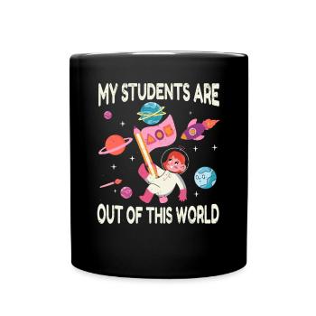 Enseignante au primaire Éducatrice de maternelle - Mug uni - noir - Devant