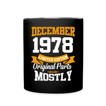Décembre 1978 Cadeau d’anniversaire vintage - Mug uni - noir - Devant
