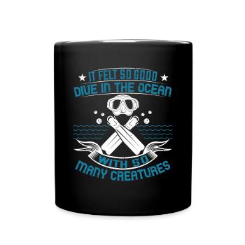 C’était tellement bien, plonger dans l’océan avec tant de - Mug uni - noir - Devant