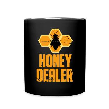 Apiculteur - Honeycomb Honey Bee Apiculture - Mug uni - noir - Devant