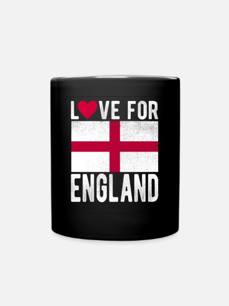 England Souvenir - Tasse einfarbig - Schwarz