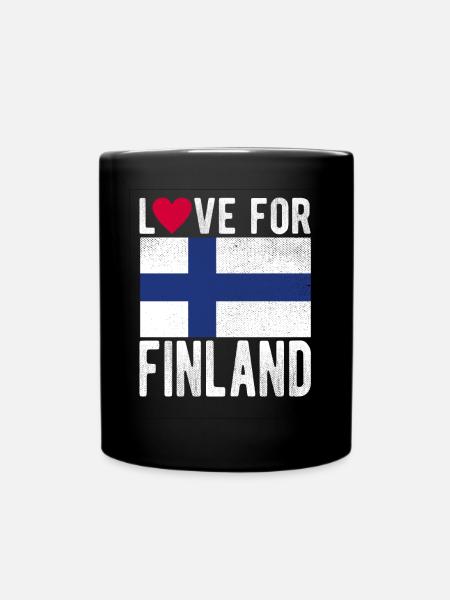 Finnland Souvenir - Tasse einfarbig - Schwarz