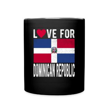 République Dominicaine Souvenir - Mug uni - noir - Devant