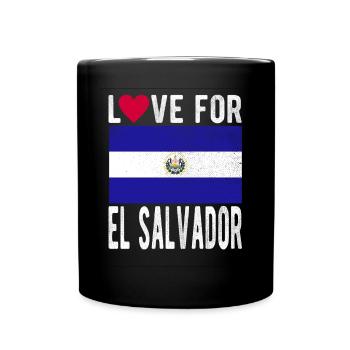 El Salvador Souvenir - Full Colour Mug - black - Front