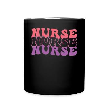Nurse Hippie - Full Colour Mug - black - Front