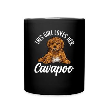 Cavapoo Cavoodle Capoodle Chien - Mug uni - noir - Devant