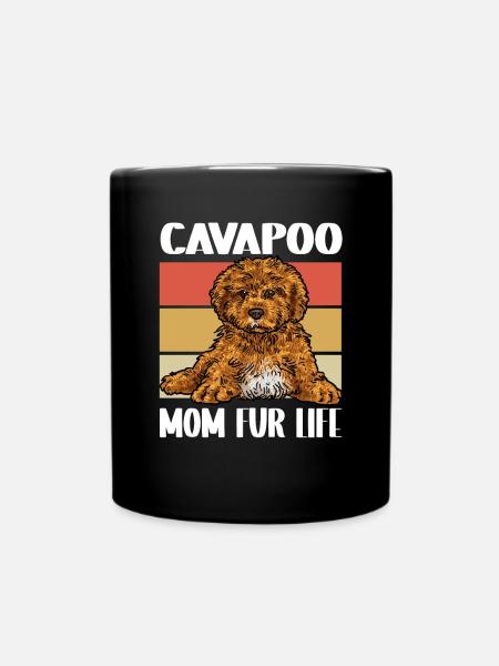 Cavapoo Cavoodle Capoodle Hund - Tasse einfarbig - Schwarz