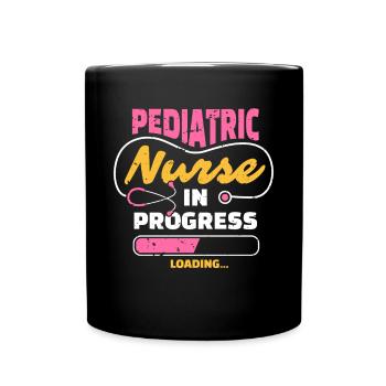 Cadeau de chemise d’infirmière pédiatrique en cours - Mug uni - noir - Devant