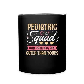 Cadeau de chemise d’escouade pédiatrique - Mug uni - noir - Devant