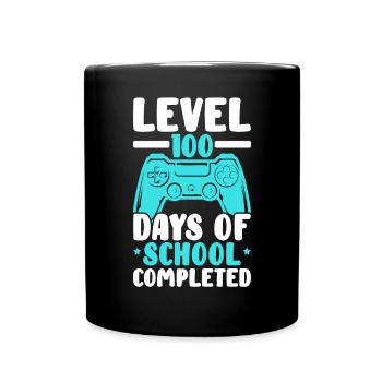 Level 100 Days Of School Completed Video Game - Full Colour Mug - black - Front