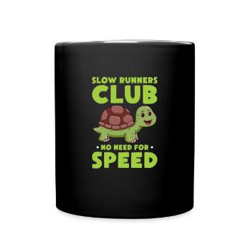 Schildkröte Turtle Meer Meeresbewohner Geschenk - Tasse einfarbig - Schwarz - Vorne