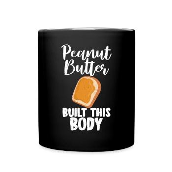 Peanut Butter Lover Gift - Full Colour Mug - black - Front