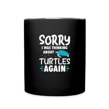 Tortue Tortue Sea Créatures marines Cadeau - Mug uni - noir - Devant