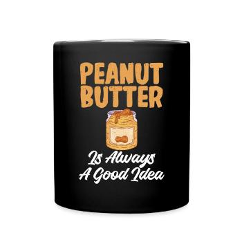 Peanut Butter Lover Gift - Full Colour Mug - black - Front