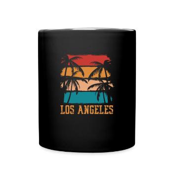 Los Angeles - Mug uni - noir - Devant