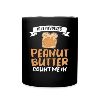 Cadeau amoureux du beurre de cacahuète - Mug uni - noir - Devant