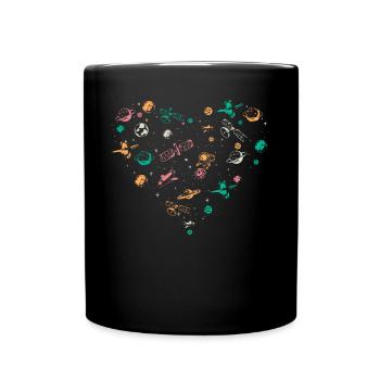 Space Travel Aerospace Space Flight Astronomy Plan - Tasse einfarbig - Schwarz - Vorne
