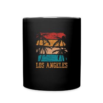 Los Angeles Californie États-Unis Amérique LA Cadeau - Mug uni - noir - Devant