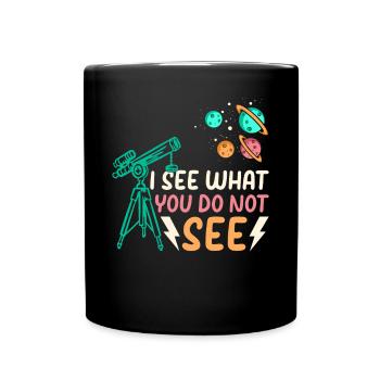 Aérospatiale Voyage spatial Astronome Solar System Branch - Mug uni - noir - Devant
