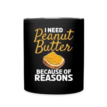 Peanut Butter Lover Gift - Full Colour Mug - black - Front