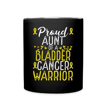 Bladder Cancer Awareness Movement for Aunt Ribbon - Full Colour Mug - black - Front
