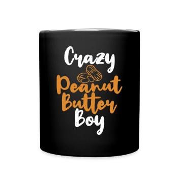 Erdnussbutter-Liebhaber-Geschenk - Tasse einfarbig - Schwarz - Vorne