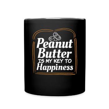 Peanut Butter Lover Gift - Full Colour Mug - black - Front