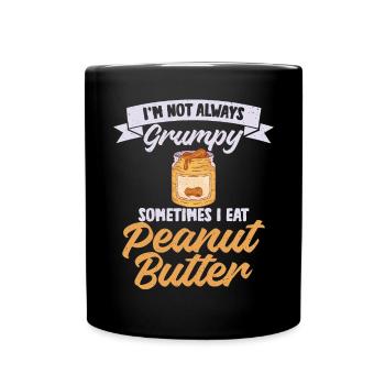 Erdnussbutter-Liebhaber-Geschenk - Tasse einfarbig - Schwarz - Vorne