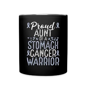 Stomach Cancer Awareness Movement for Aunt Ribbon - Tasse einfarbig - Schwarz - Vorne