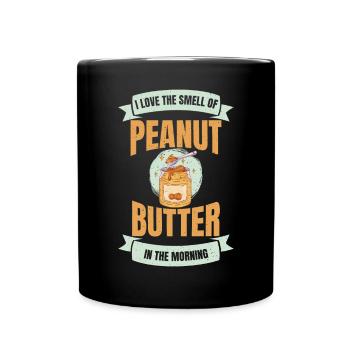 Erdnussbutter Liebhaber Geschenk - Tasse einfarbig - Schwarz - Vorne