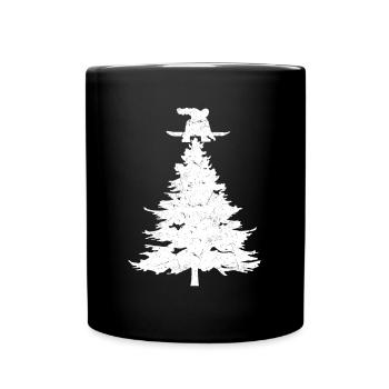 Snowboarding Winter Sports Snowboarder - Tasse einfarbig - Schwarz - Vorne