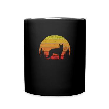 German Shepherd Dog Pet Dogs Gift - Full Colour Mug - black - Front