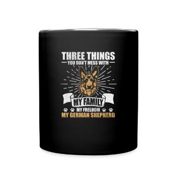 Chien de berger allemand Chiens de compagnie Cadeau - Mug uni - noir - Devant