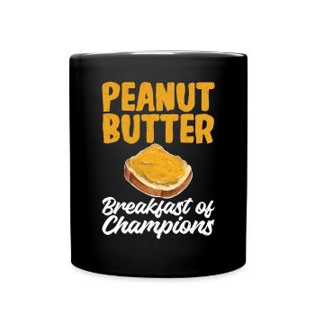 Erdnussbutter Liebhaber Geschenk - Tasse einfarbig - Schwarz - Vorne