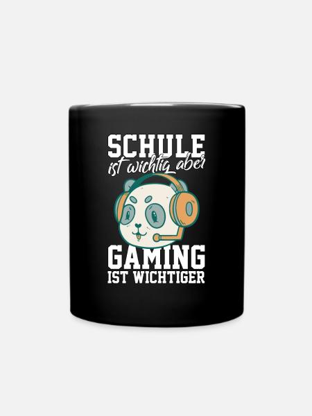 Gaming Pandabär - Computerspiele Videospiele - Tasse einfarbig - Schwarz
