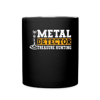 Metaldetektor Schatzsucher Schatzsuche - Tasse einfarbig - Schwarz - Vorne