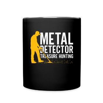 Metaldetektor Schatzsucher Schatzsuche - Tasse einfarbig - Schwarz - Vorne